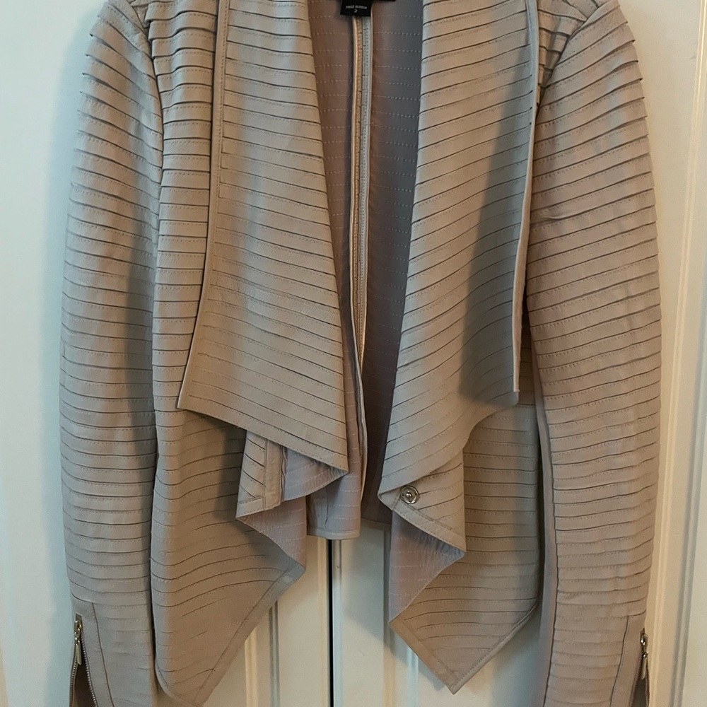 Marciano layered drape jacket - tan / beige / neutral